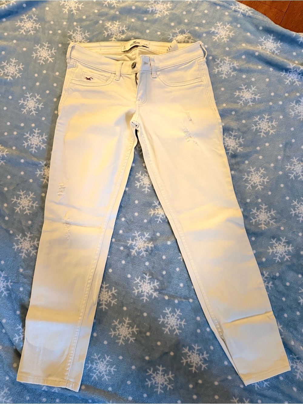 Hollister Women's Off-White Skinny Jeans